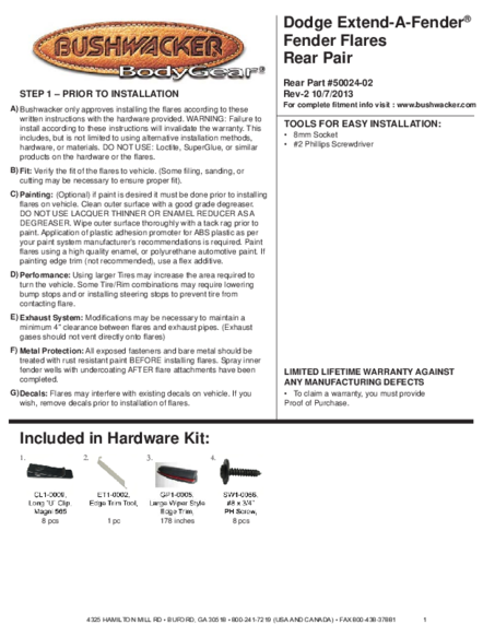 Installation Manual